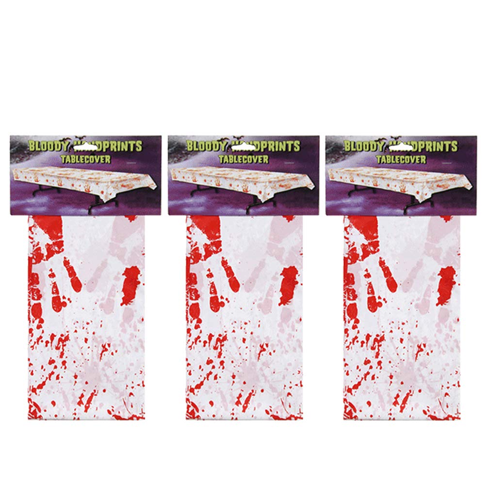 Bloody Handprint Tablecloth - Horror Decoration for Halloween Party