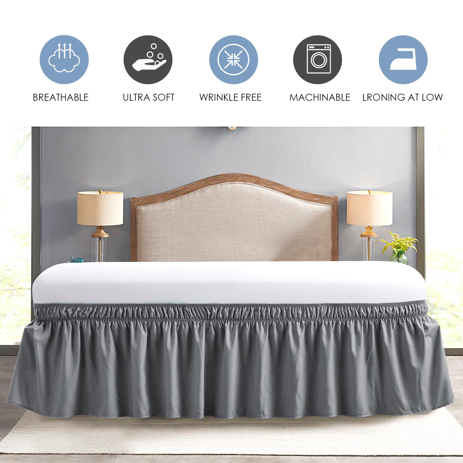 Premium King Size Bed Skirt - 15