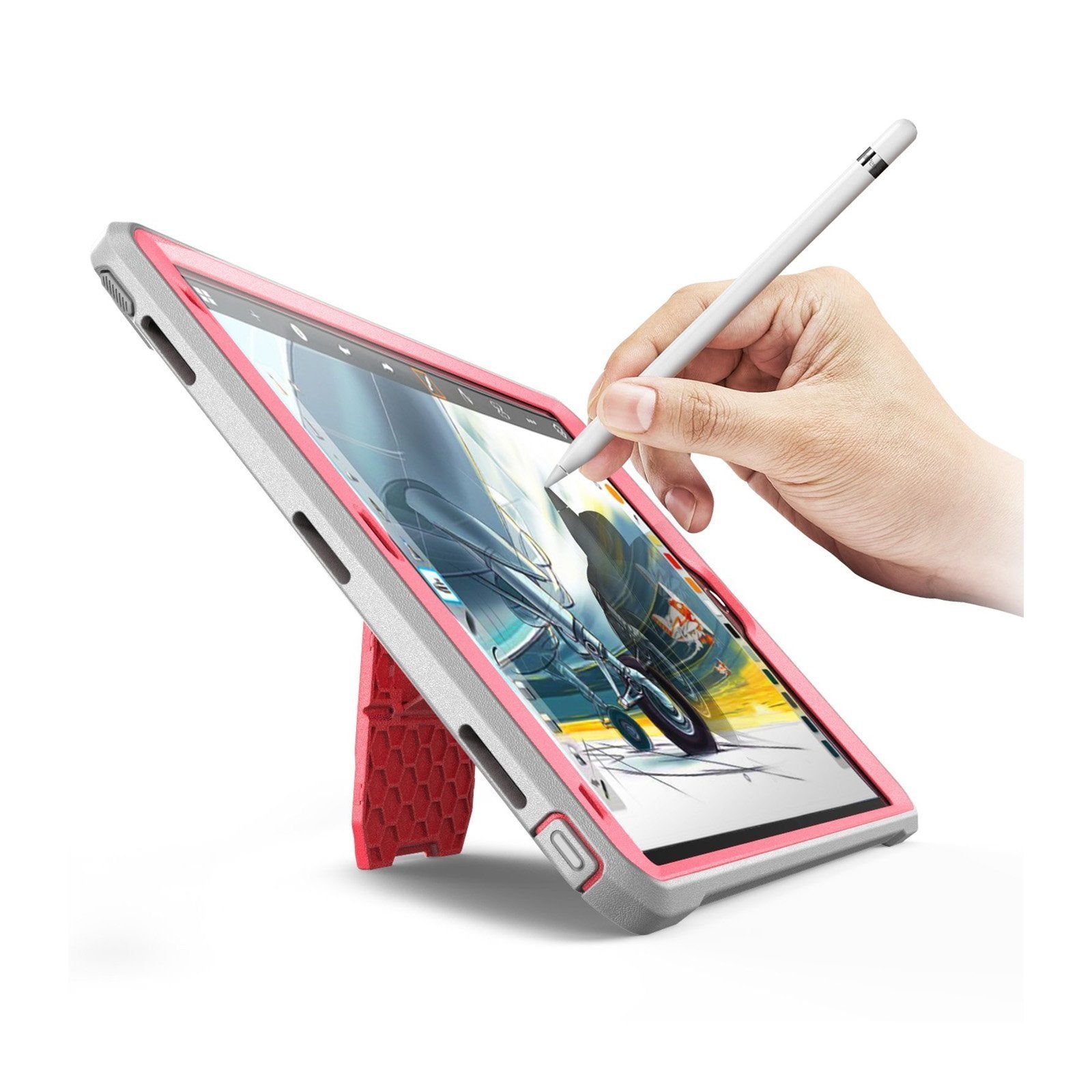 iPad Air 10.5 inch (2019) Unicorn Beetle Pro Rugged Case with Built-in Screen Protector - Shockproof Protective Cover for iPad Air 3rd Gen (Pink) - Perfect for Outdoor, Travel & Daily Use