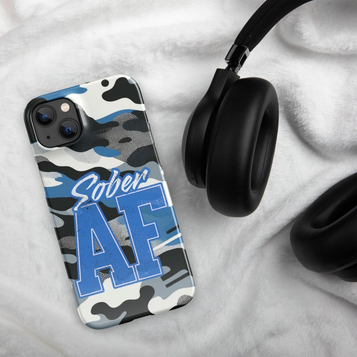 Camo Print Clear iPhone Snap Case - Slim Protective Cover for iPhone [Model] - Perfect for Outdoor, Travel & Everyday Use