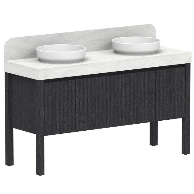 ADP Harper Floor Standing Vanity with Legs and Durasein Countertop - Modern Bathroom Vanity with Storage for Home Decor | Perfect for Master Bath, Guest Bath & Powder Room