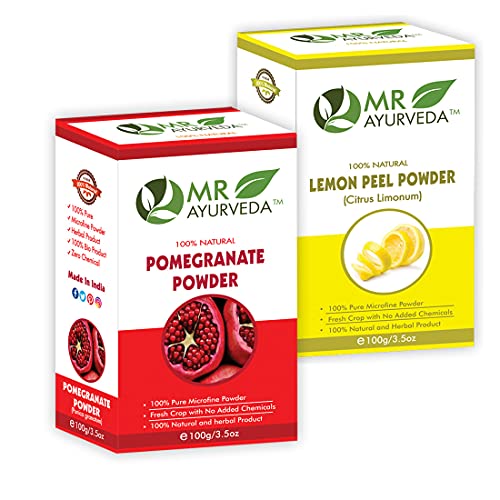 Pomegranate Peel Powder + Lemon Peel Powder