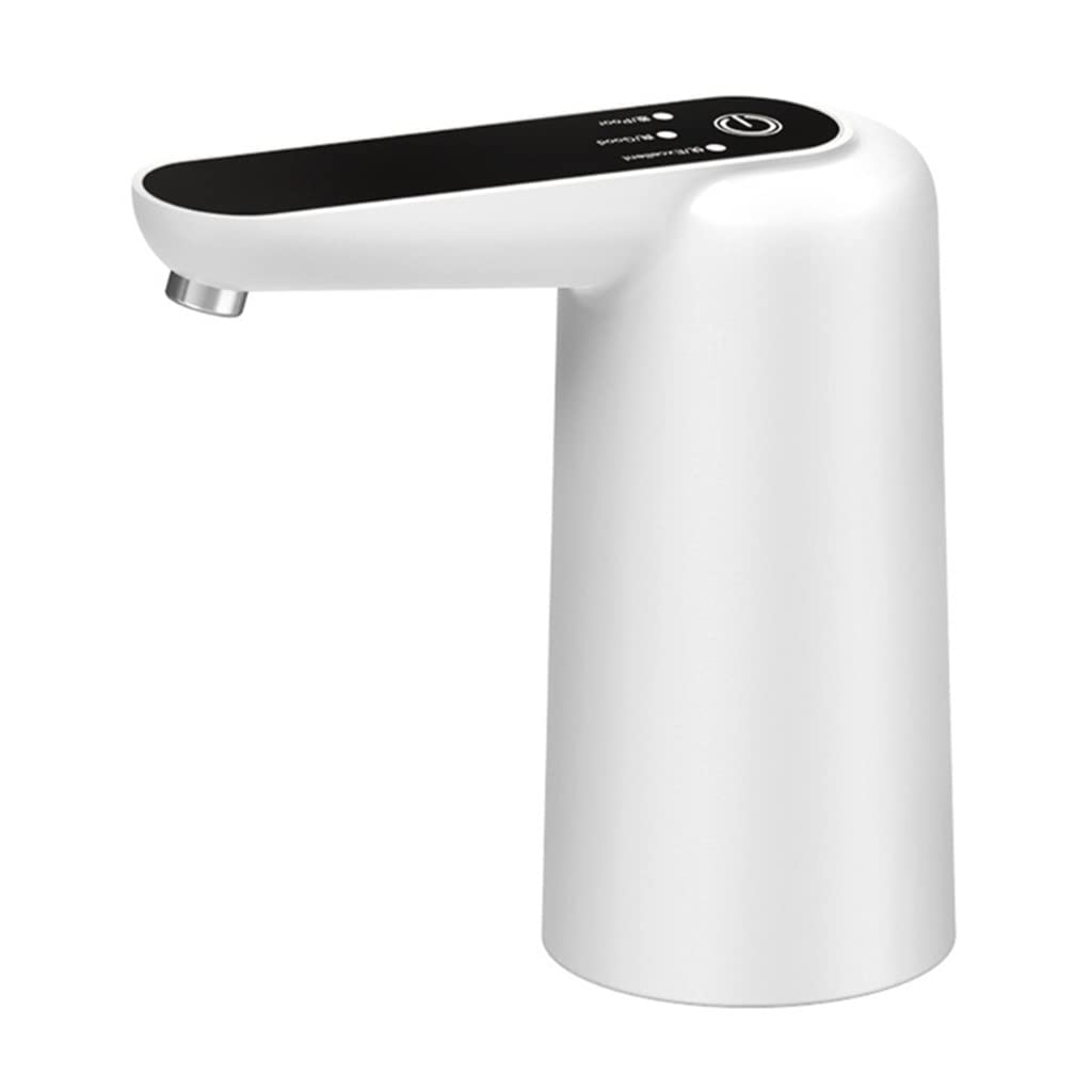 JEONSWOD Automatic Water Dispenser - USB Charging Electric Water Pump for 5 Gallon Bottles, Portable Drinking Water Dispenser with Smart App Control for Home/Office/Camping (White)