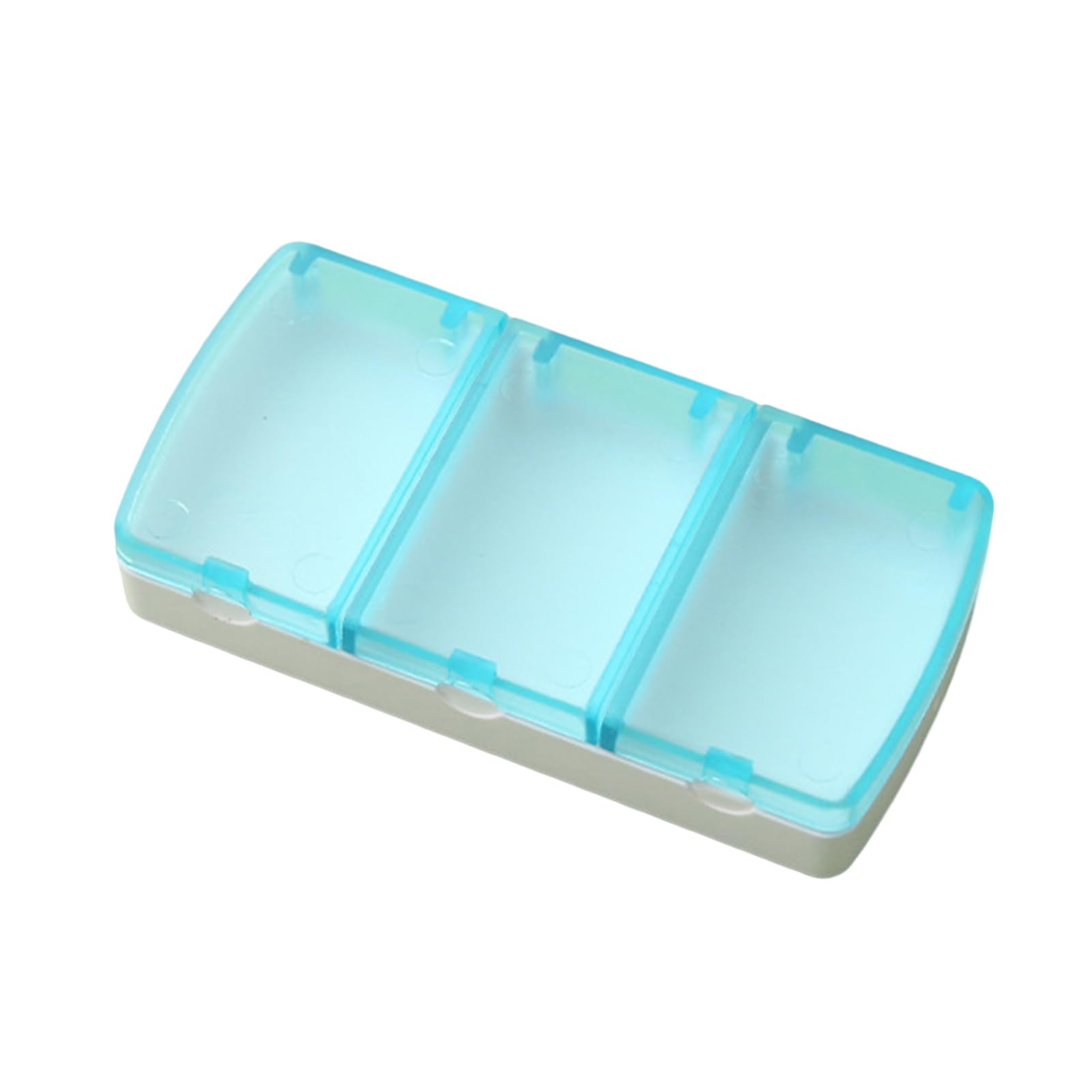 3-Grid Pill Organizer Box with Transparent Lid - Moisture Proof & Dust Proof Portable Pill Case for Daily Medication, Vitamins, Jewelry Storage - Perfect for Travel, Home & Office Use