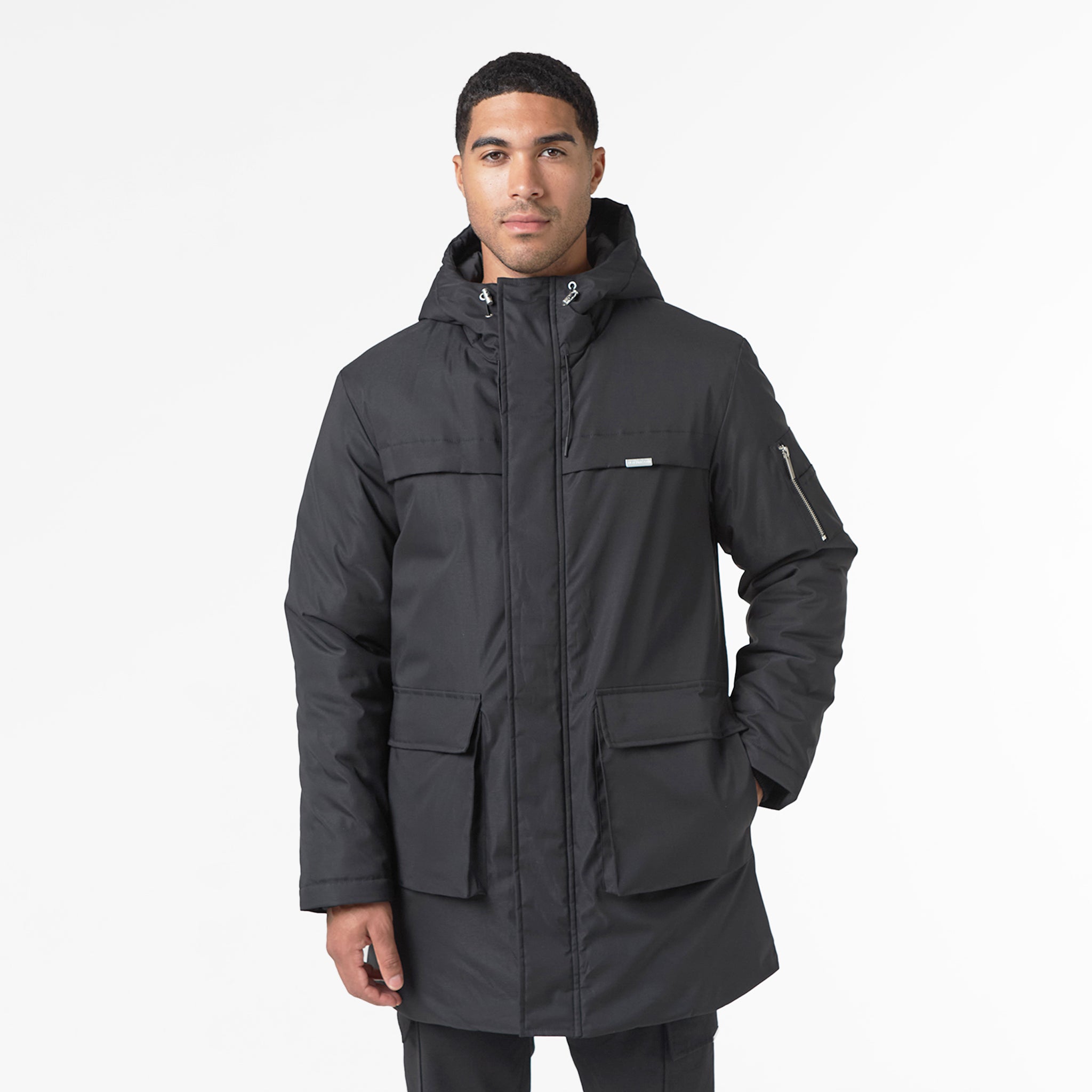 Smart Parka Jacket for Men & Women - Waterproof Winter Coat with Hood, Windproof Thermal Insulated Outerwear for Hiking, Skiing & Outdoor Activities | Black