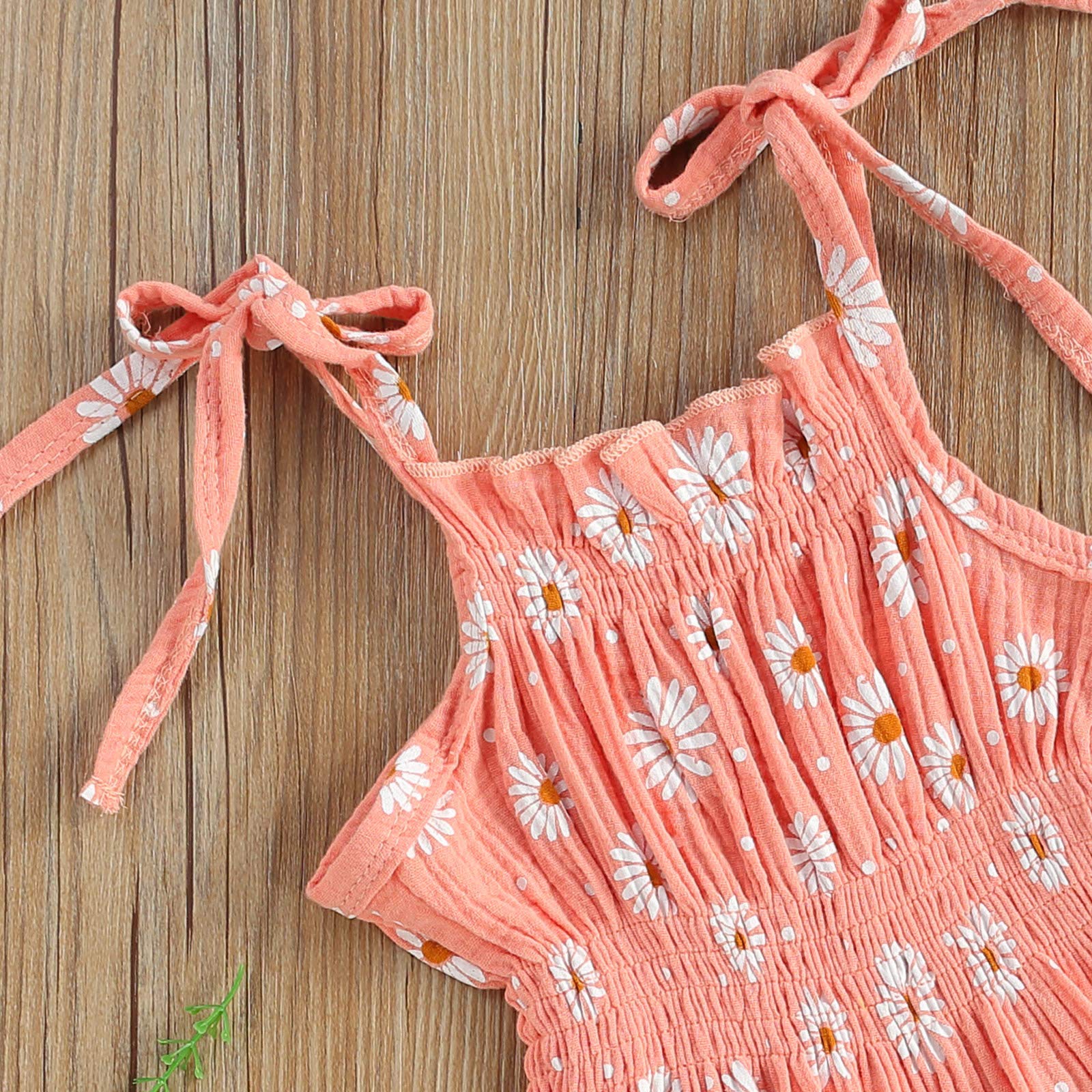 Summer Baby Girl Romper - Sleeveless Halter Floral Jumpsuit for Infants | Cute One-Piece Outfit for Beach, Park & Playtime