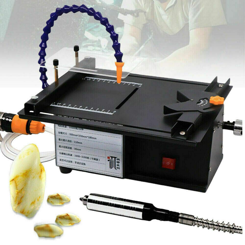 Electric Gem Engraving Machine - 10000RPM 7-Speed Adjustable Jewelry Engraver for Jade, Wood & Stone Carving - Professional Gemstone Polisher & Grinder Kit for Rock Cutting, Milling & Drilling | Perfect for Jewelry Making, DIY Crafts & Stone Art Projects