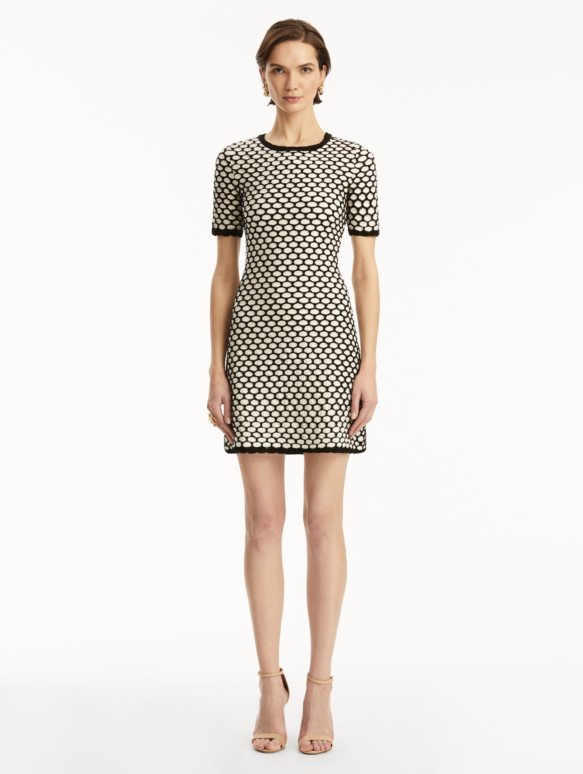 Stylish Honeycomb Sequin Knit Dress for Women - Sparkling Party & Evening Wear - Perfect for Cocktail Parties, Date Nights & Holiday Celebrations