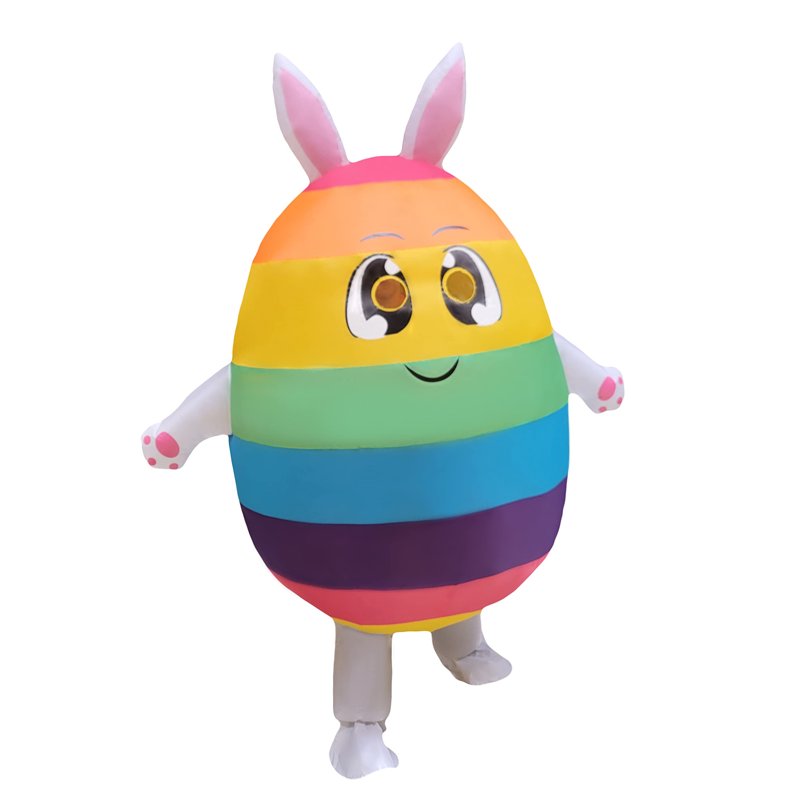 Easter Bunny Inflatable Costume for Adults - Funny Blow-Up Egg Costume for Easter Parades, Parties & Festivals | Perfect for Easter Celebrations, Themed Events & Photo Booths