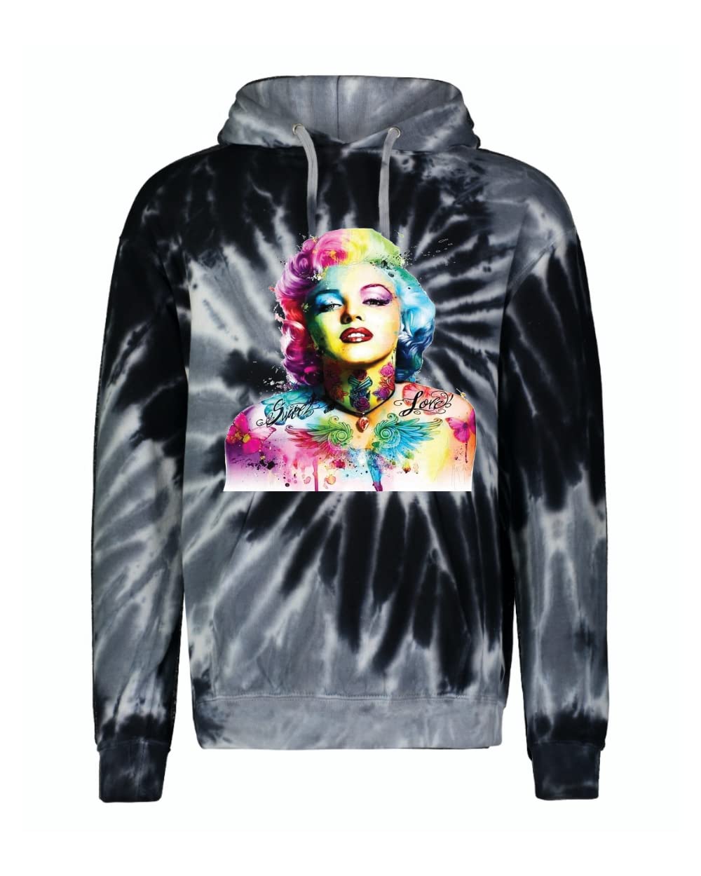 **Marilyn Monroe Colorful Pop Art Graphic Hoodie - Vintage Pop Culture Unisex Sweatshirt for Men & Women - Perfect for Casual Wear, Street Style & Gifts**