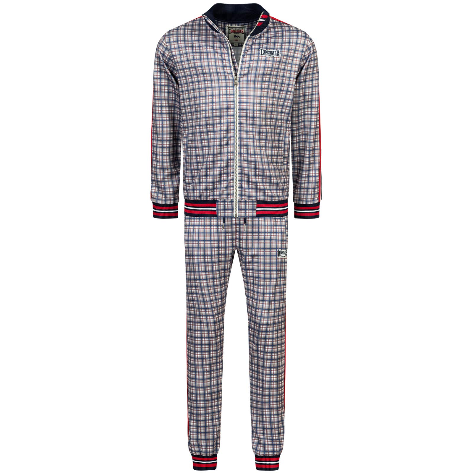 Lonsdale Men's Slim Fit Tracksuit - Lightweight Gym Jogging Suit for Workout & Casual Wear | Perfect for Running, Training & Lounge