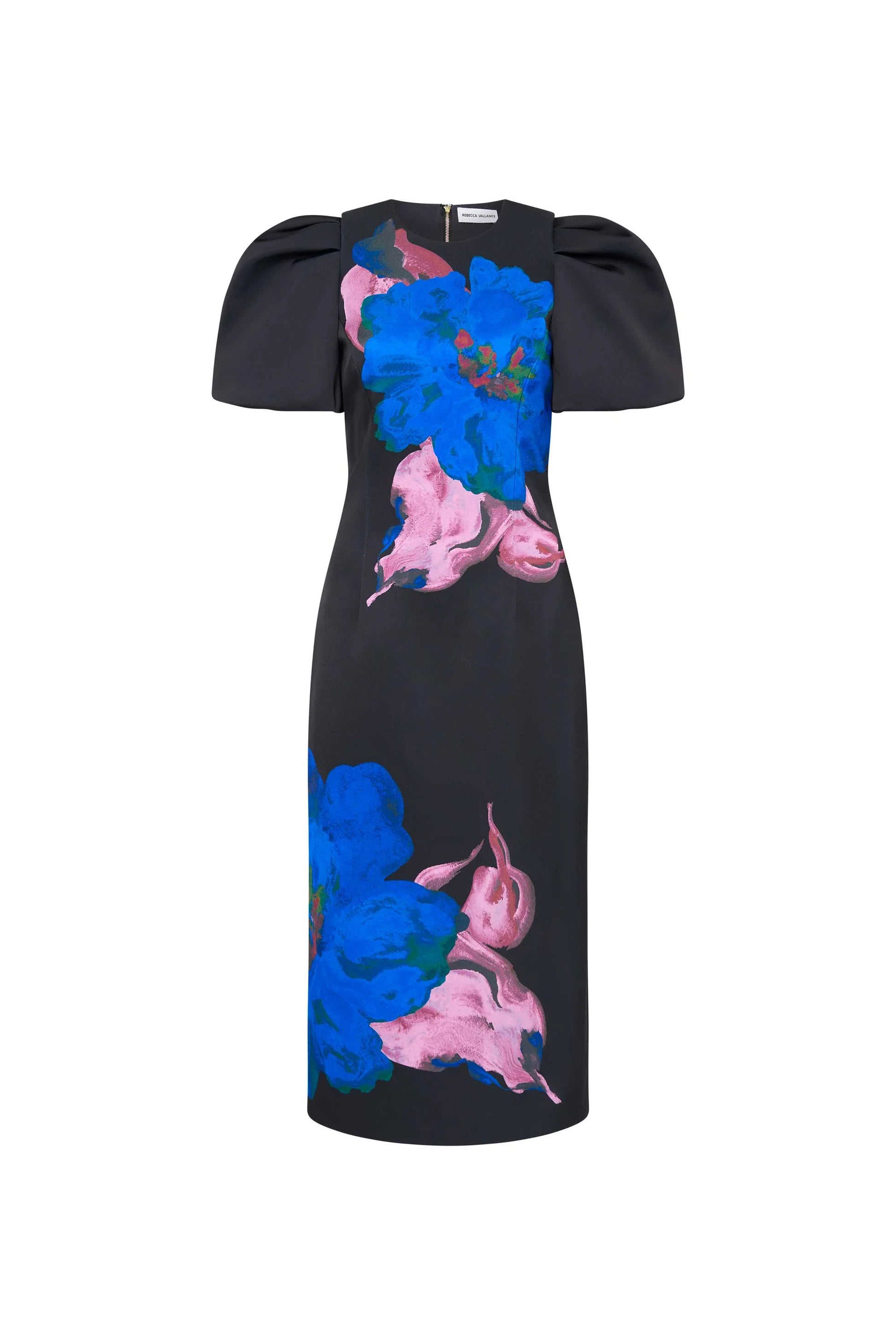 Acid Bloom Midi Dress - Floral Print A-Line Dress for Women | Perfect for Parties, Weddings & Summer Outfits