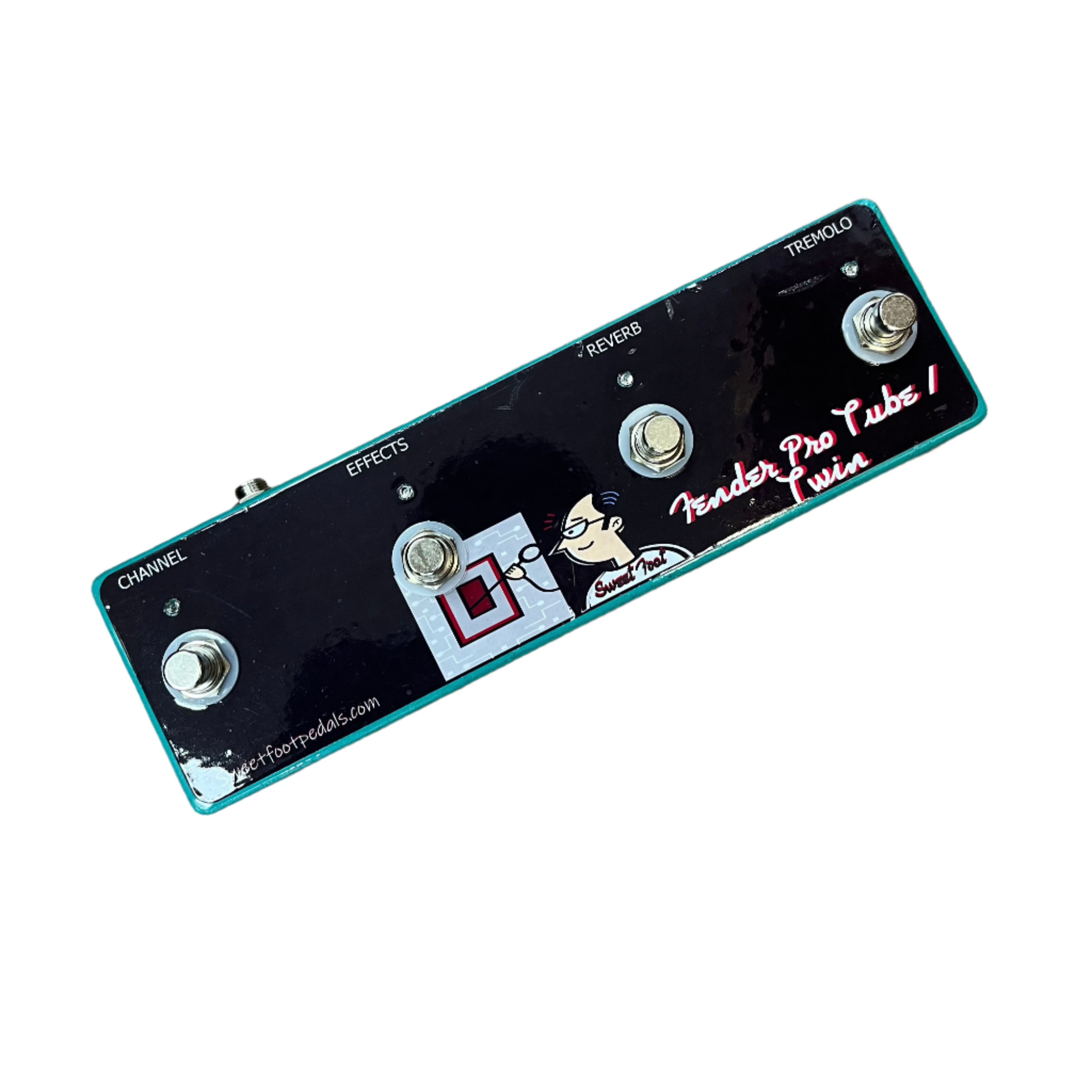 Fender Pro Tube 4-Button Footswitch for Guitar Amps - Perfect for Stage Performances & Studio Recording