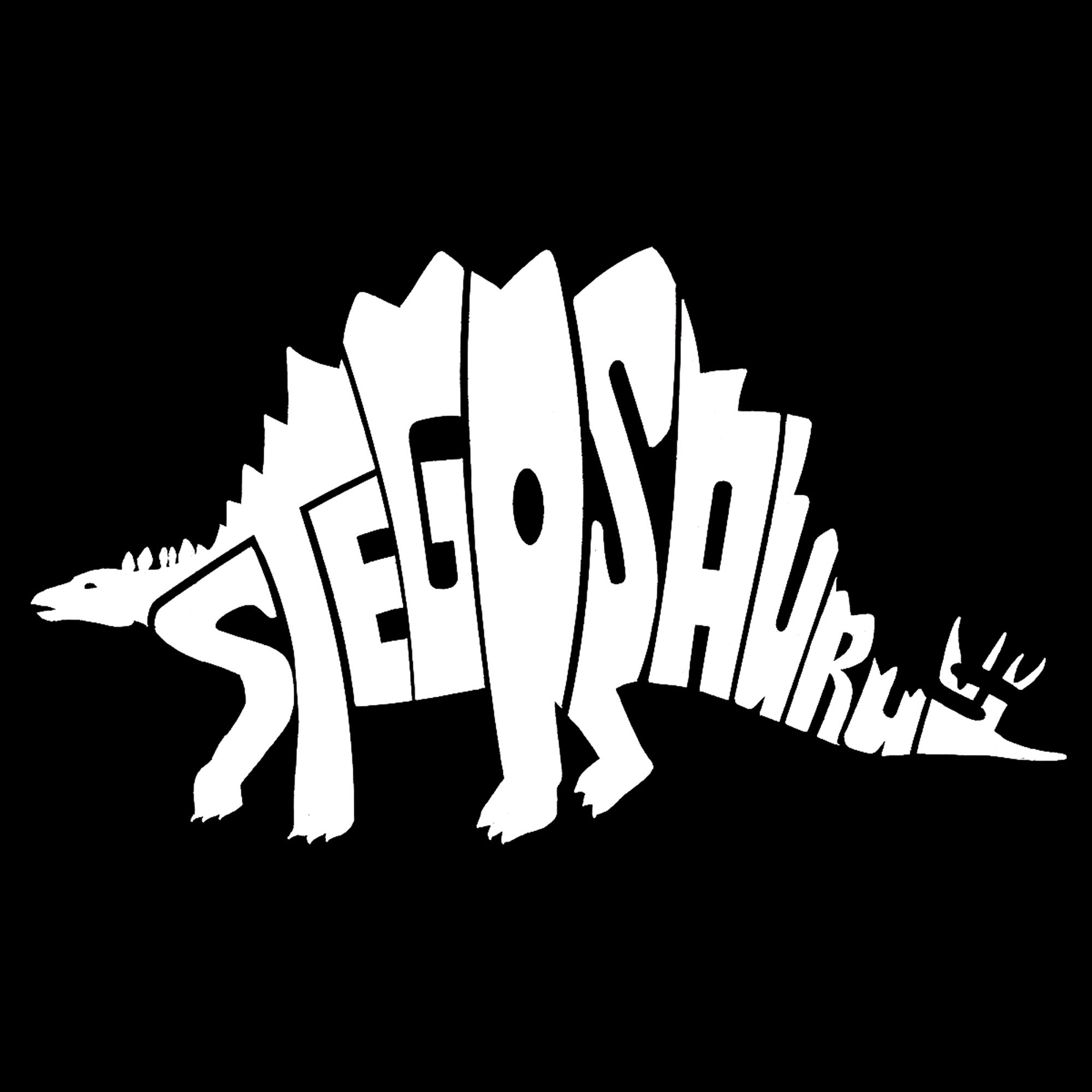 LA POP ART Women's Premium Blend Word Art T-Shirt - Stylish Stegosaurus Dinosaur Graphic Tee for Casual Wear & Everyday Outfits