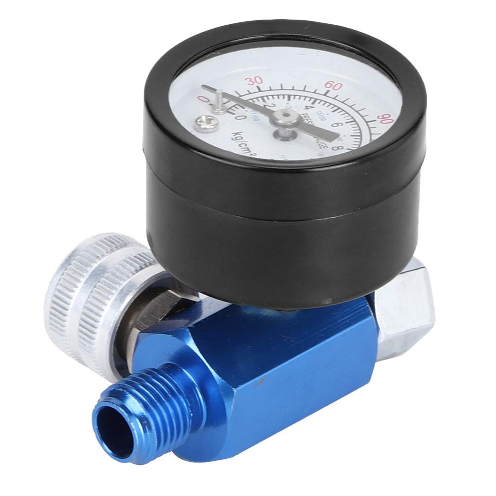 **Aluminium Alloy Air Pressure Regulator with Dial Gauge – Adjustable Spray Gun Tool for Air Compressor, HVAC, Painting & Industrial Use**