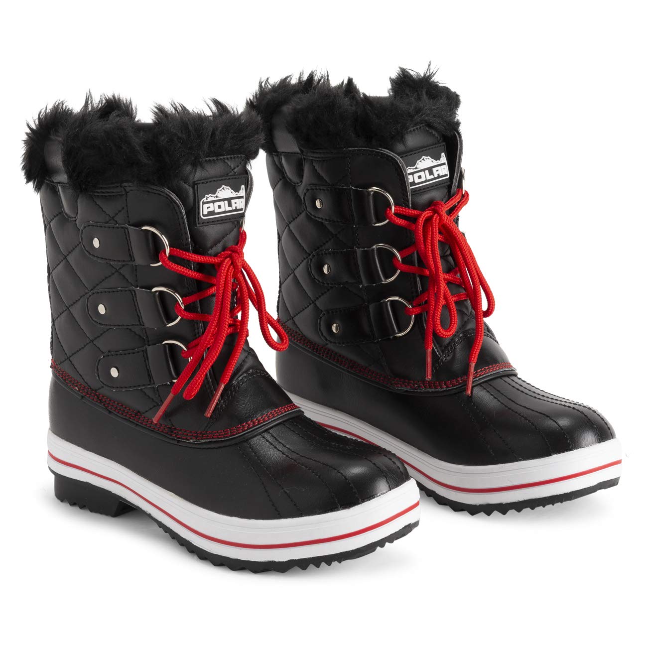 Polar Products Women's Quilted Snow Boots - Waterproof Winter Boots for Rain & Snow - Warm & Comfortable for Outdoor Activities, Hiking & Cold Weather