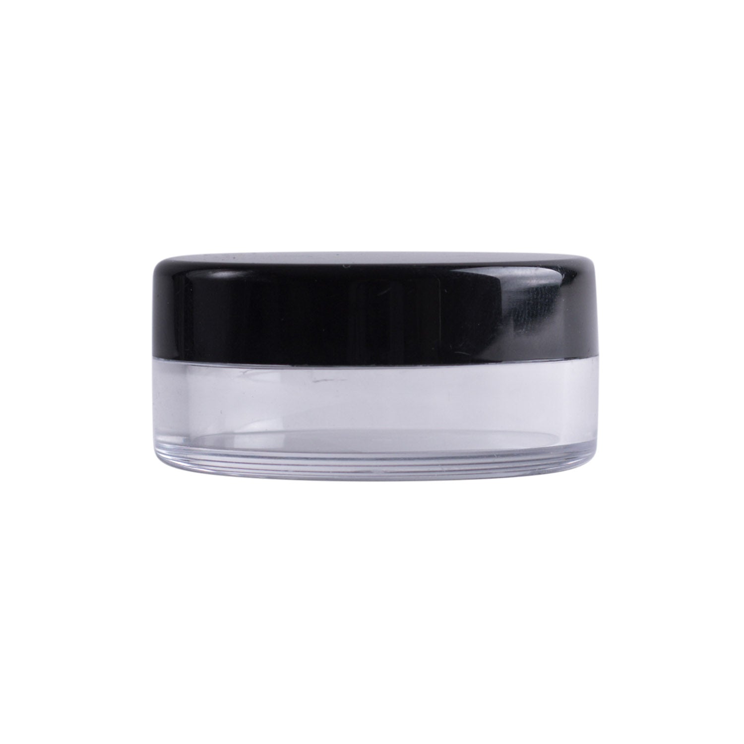 Clear Plastic Jar with Black Lid - Airtight Food Storage Container for Kitchen, Pantry & Bathroom Organization - Perfect for Spices, Candles, DIY Crafts & More