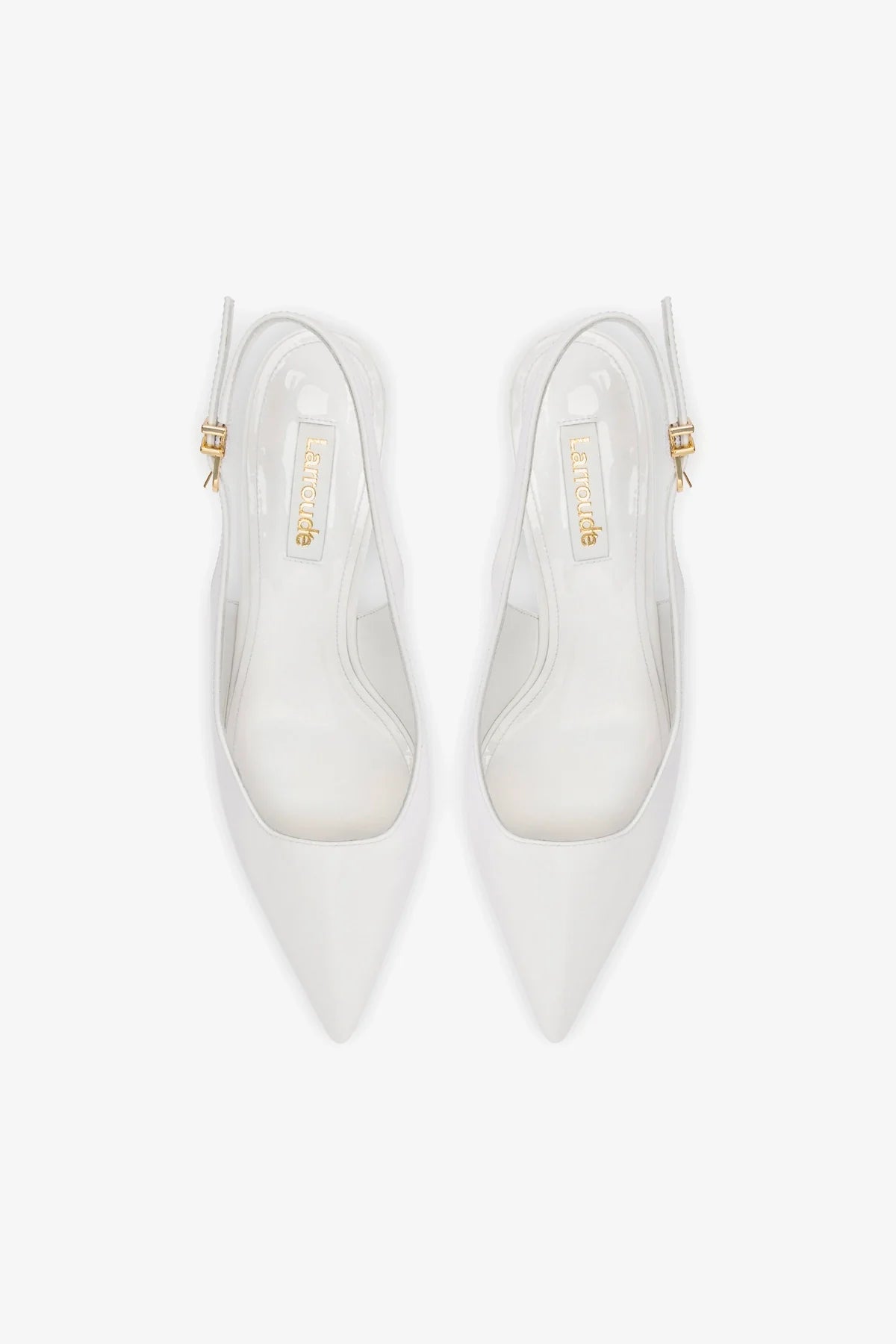 White Patent Leather Loulou Pump - Elegant Women's Dress Shoes for Work, Party & Special Occasions