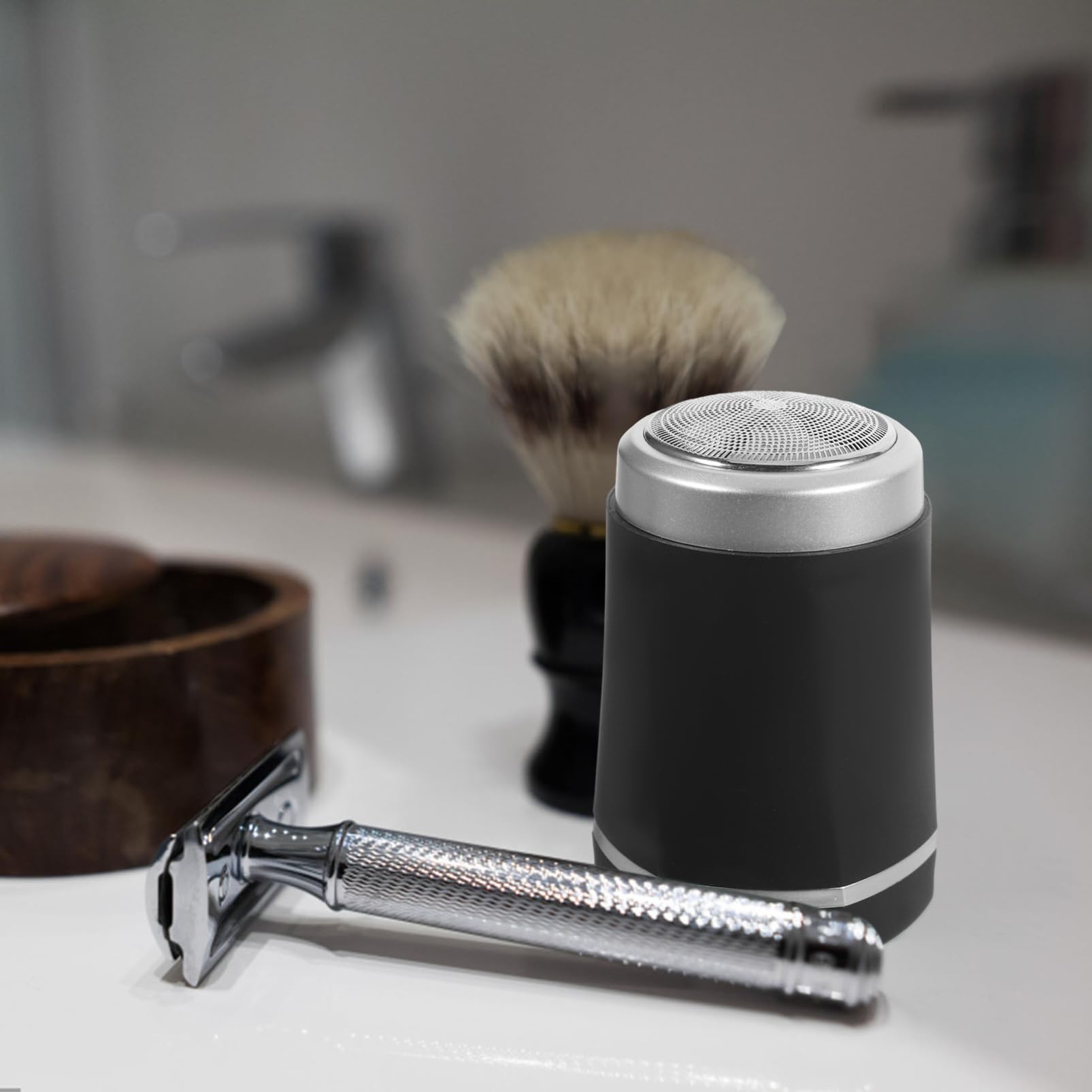 Premium Electric Shaver for Men - Rechargeable Cordless Beard Trimmer & Facial Hair Grooming Kit with Travel Case - Perfect for Home, Office & Travel Grooming Essentials