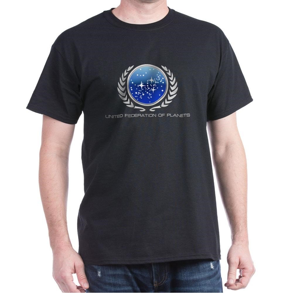 United Federation of Planets Dark T-Shirt | Star Trek Graphic Tee | Sci-Fi Fan Apparel | Perfect for Cosplay, Conventions & Everyday Wear