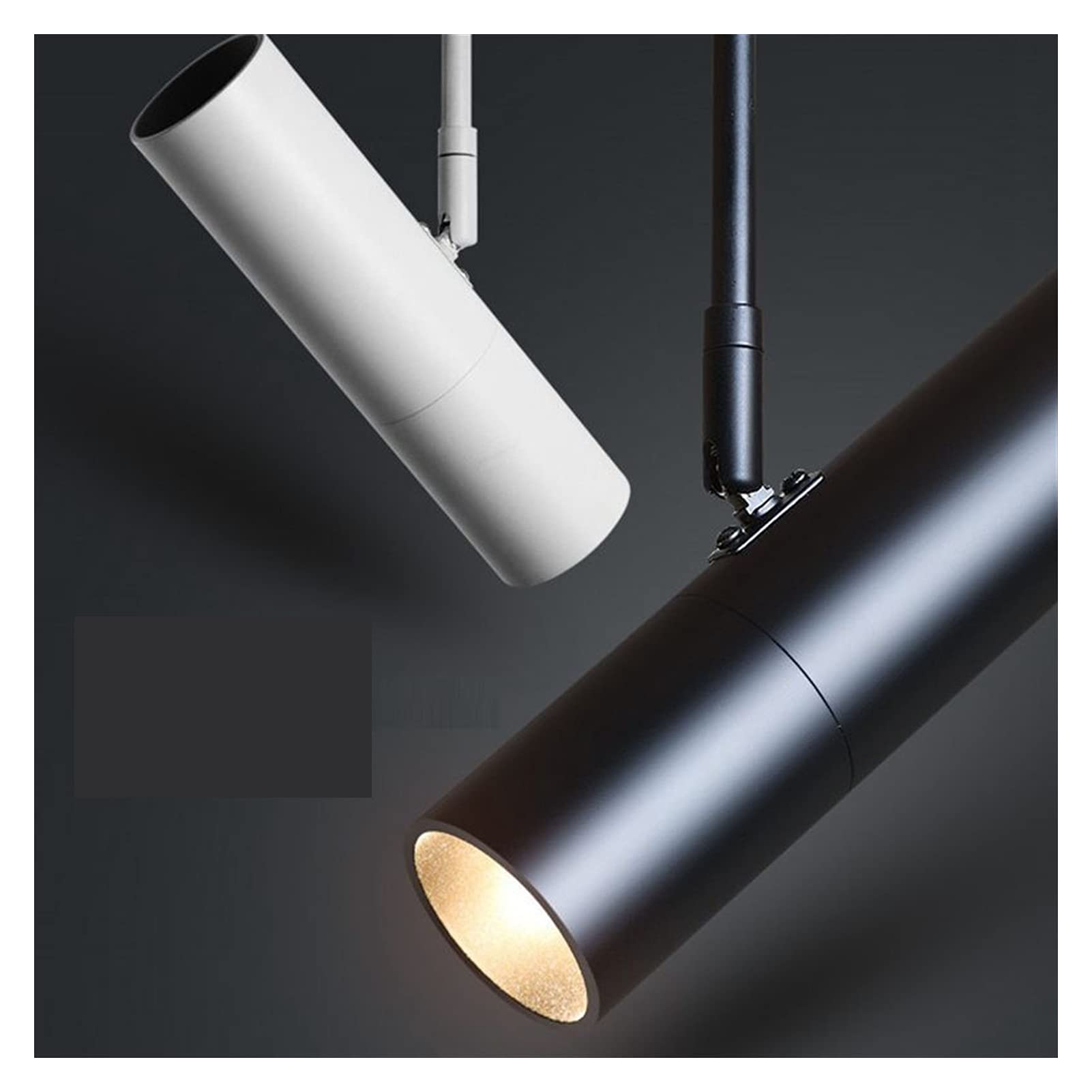 Modern Nordic LED Track Spotlight - Adjustable Black Rail Light for Home, Gallery & Retail Display - Natural White Light for Wall Accent & Exhibition Lighting