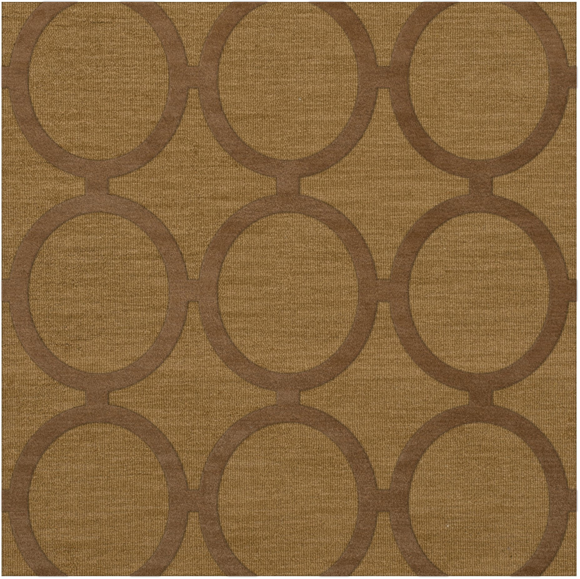 Dalyn Rugs Dover DV14 4x4 Square Area Rug in Gold Dust - Soft Living Room Carpet for Bedroom, Dining Room & Home Decor