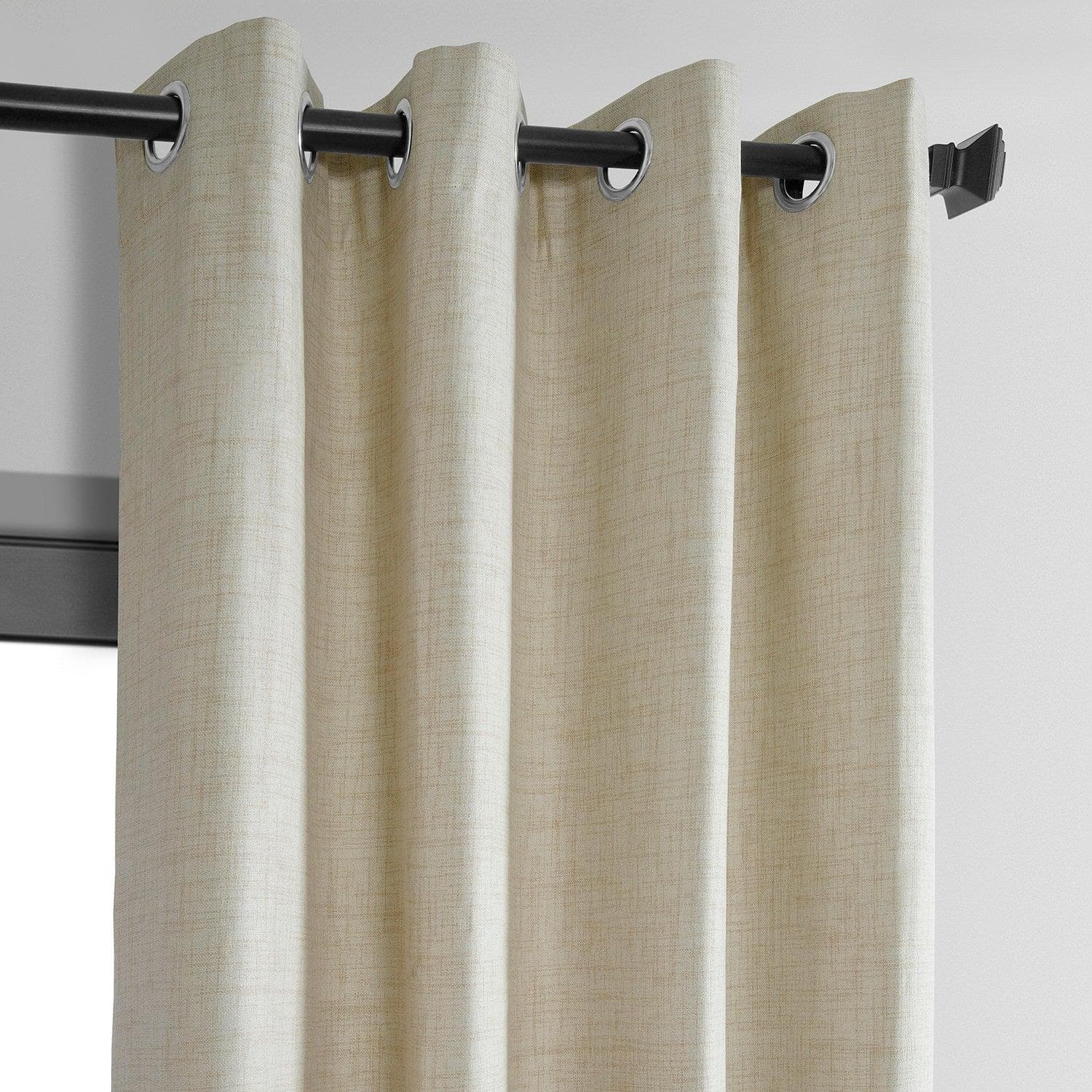 Natural Light Beige Grommet Thermal Insulated Blackout Curtains - Noise Reducing Room Darkening Window Drapes for Bedroom, Living Room & Nursery (54x84 Inches)