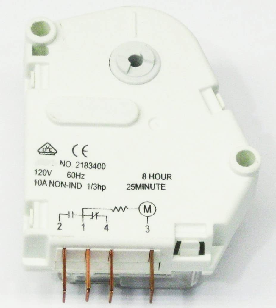 Whirlpool Refrigerator Defrost Timer Replacement AP6005994 PS11739056 2183400 - Compatible with Various Whirlpool Refrigerator Models for Efficient Cooling Maintenance