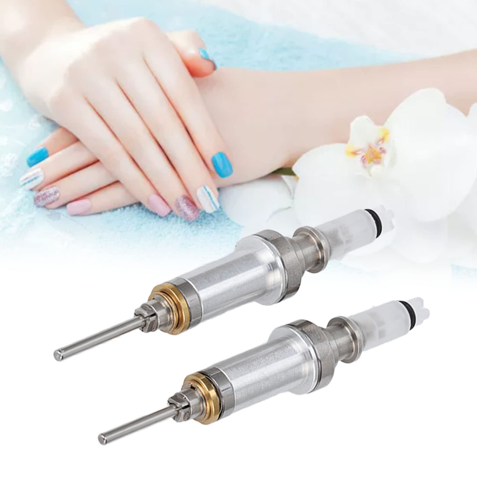 Professional Electric Nail Drill Kit - 2 PCS Manicure Drill Handles with Spindles for Acrylic Nails, Nail Polish & Care | Perfect for Salon, Home Use & DIY Nail Art