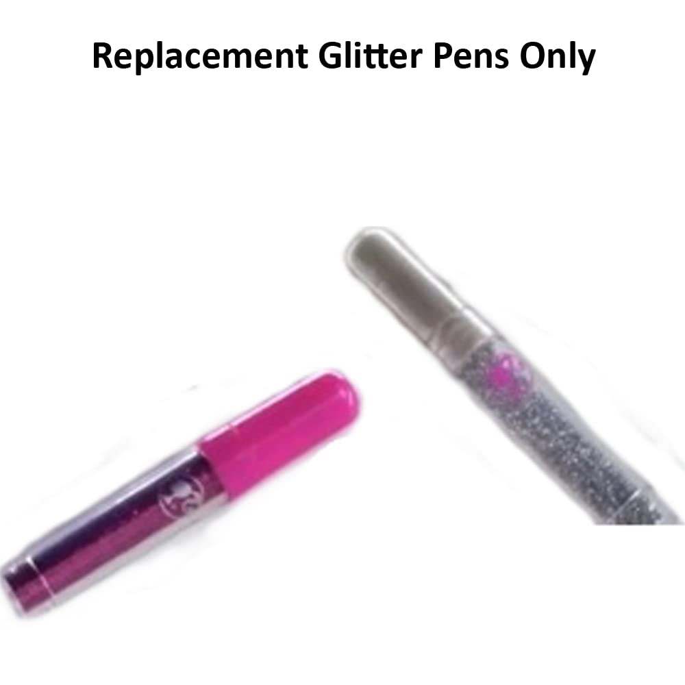 Barbie Sparkle Studio Replacement Glitter Pens (CCN12) - Perfect for DIY Doll Accessories & Creative Arts & Crafts Projects
