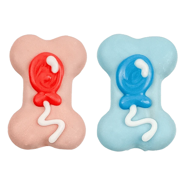 Bosco and Roxy's Birthday Balloon Bones Toy - Fun Interactive Dog Chew Toy for Small & Medium Breeds - Perfect for Birthday Parties, Training Rewards & Playtime