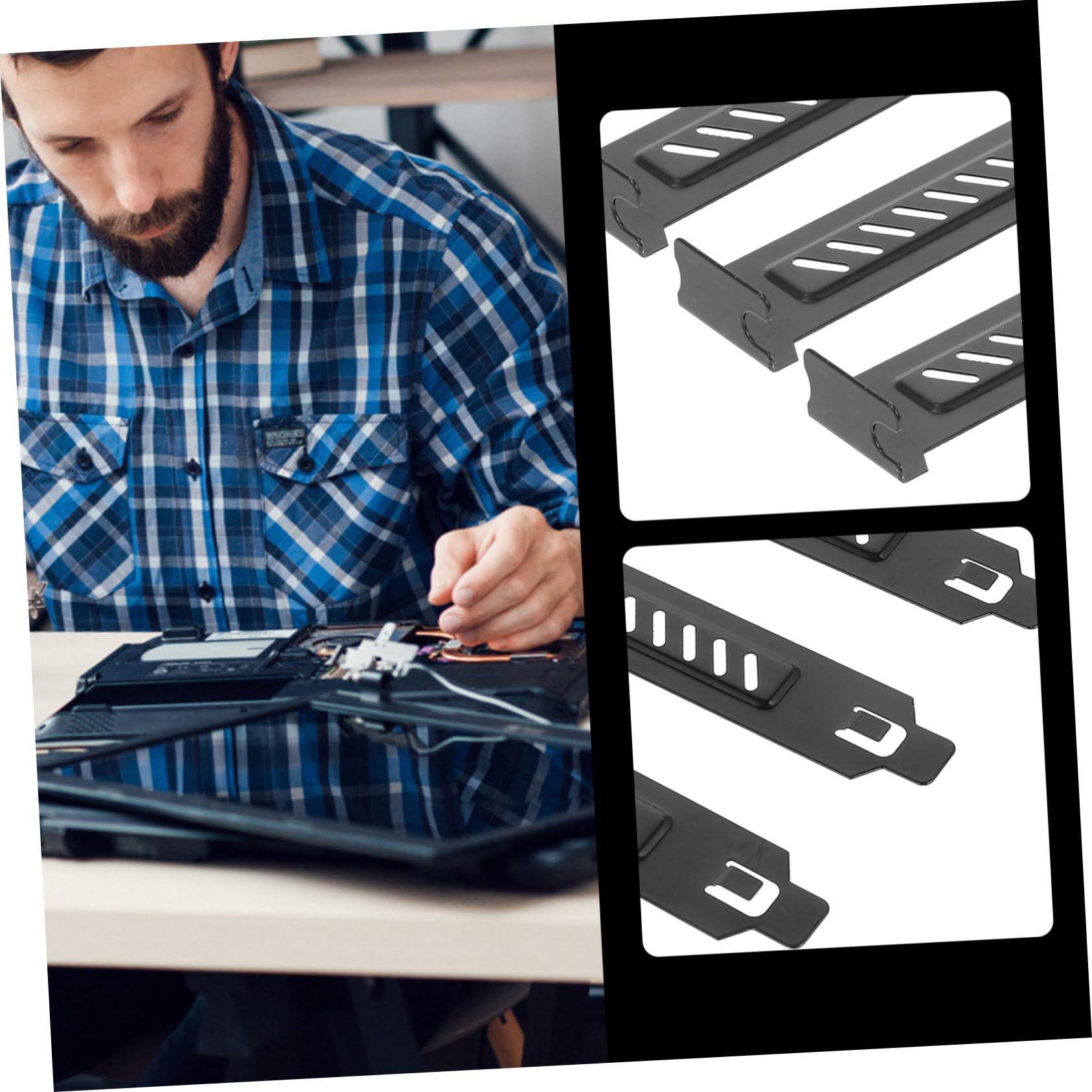 Mikikit 20pcs Stainless Steel Vented GPU Slot Covers - Dust Proof PCIe Blanking Plates for RGB Computer Case, Gaming PC Build & Custom PC Setup - Perfect for Dust Protection & Enhanced Airflow in ATX/Micro-ATX Cases