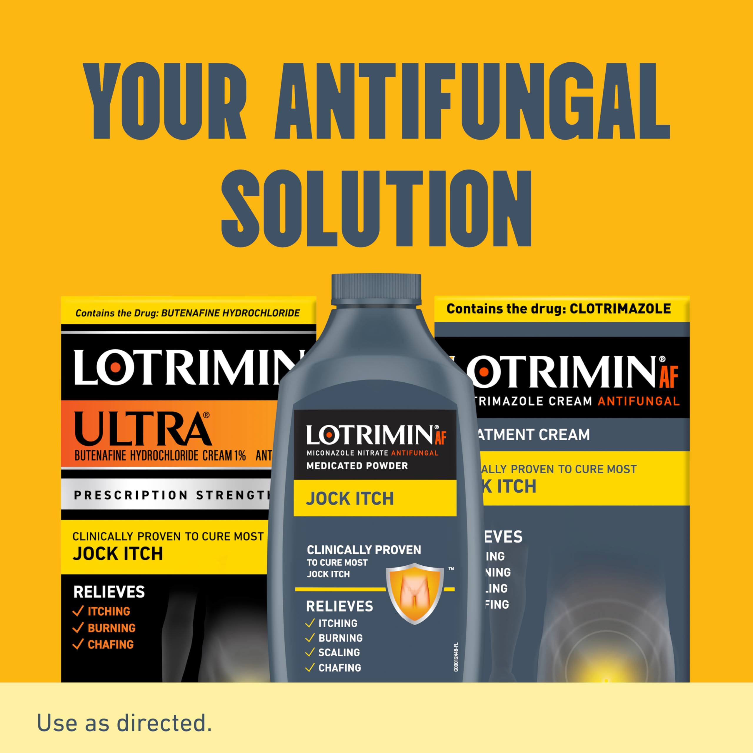 Lotrimin Antifungal Jock Itch Powder with Miconazole Nitrate - Effective Treatment for Men, Women & Kids 2+ | 6.25 oz | Relieves Itching & Irritation for Active Lifestyles, Sports & Daily Comfort