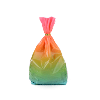Rainbow Ombre Plastic Candy Bags - 4 x 2 x 9.5 Inches Gusseted Stand-Up Pouches (4000 Count Bulk Box) - Perfect for Candy Packaging, Party Favors & Retail Display