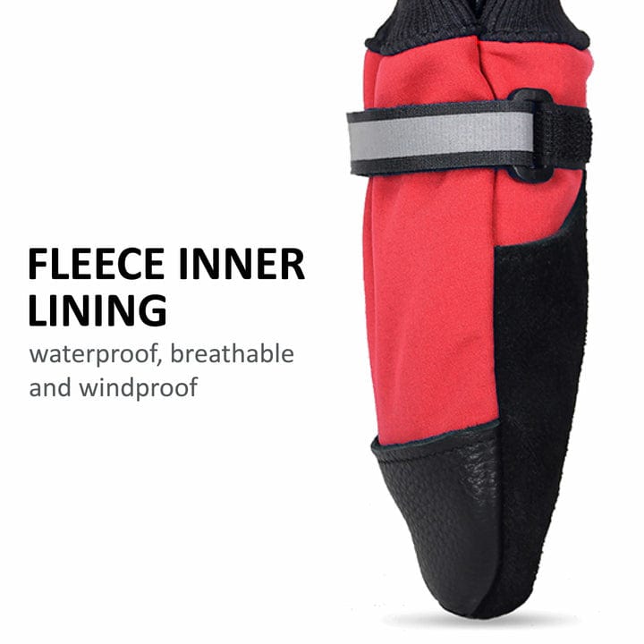 Muttluks Fleece Lined Dog Boots - Waterproof Winter Paw Protectors for Small Medium Large Dogs - Perfect for Snow, Ice, and Cold Weather Walking