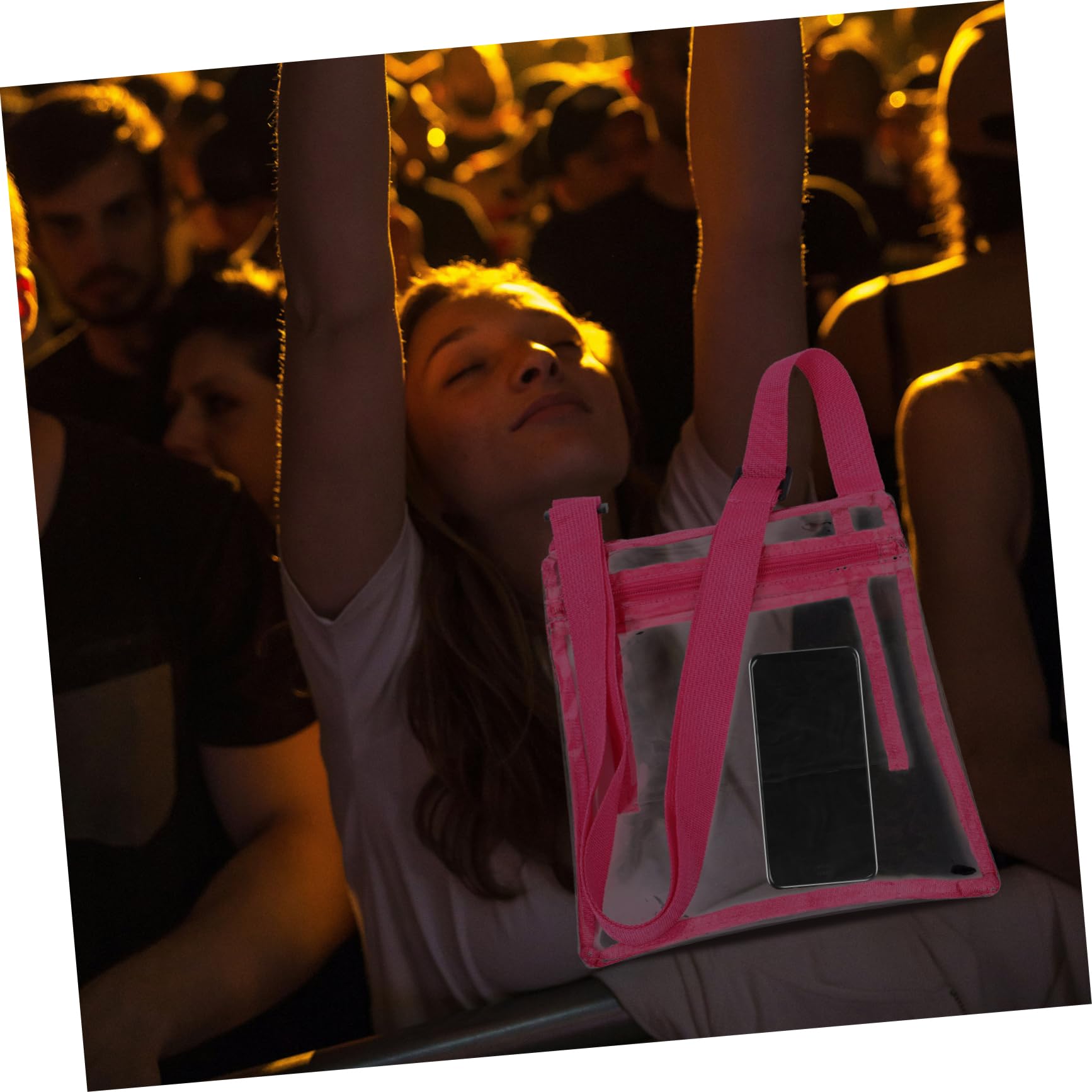 BESPORTBLE Clear PVC Crossbody Bag for Concerts & Events