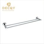 Premium Stainless Steel Double Towel Rod - 24 Inch (600mm) Heavy Duty Bathroom Towel Rack & Hanger | Multi-Towel Holder for Bath, Spa, Gym & Luxury Home Decor | Rustproof & Durable Bath Accessory