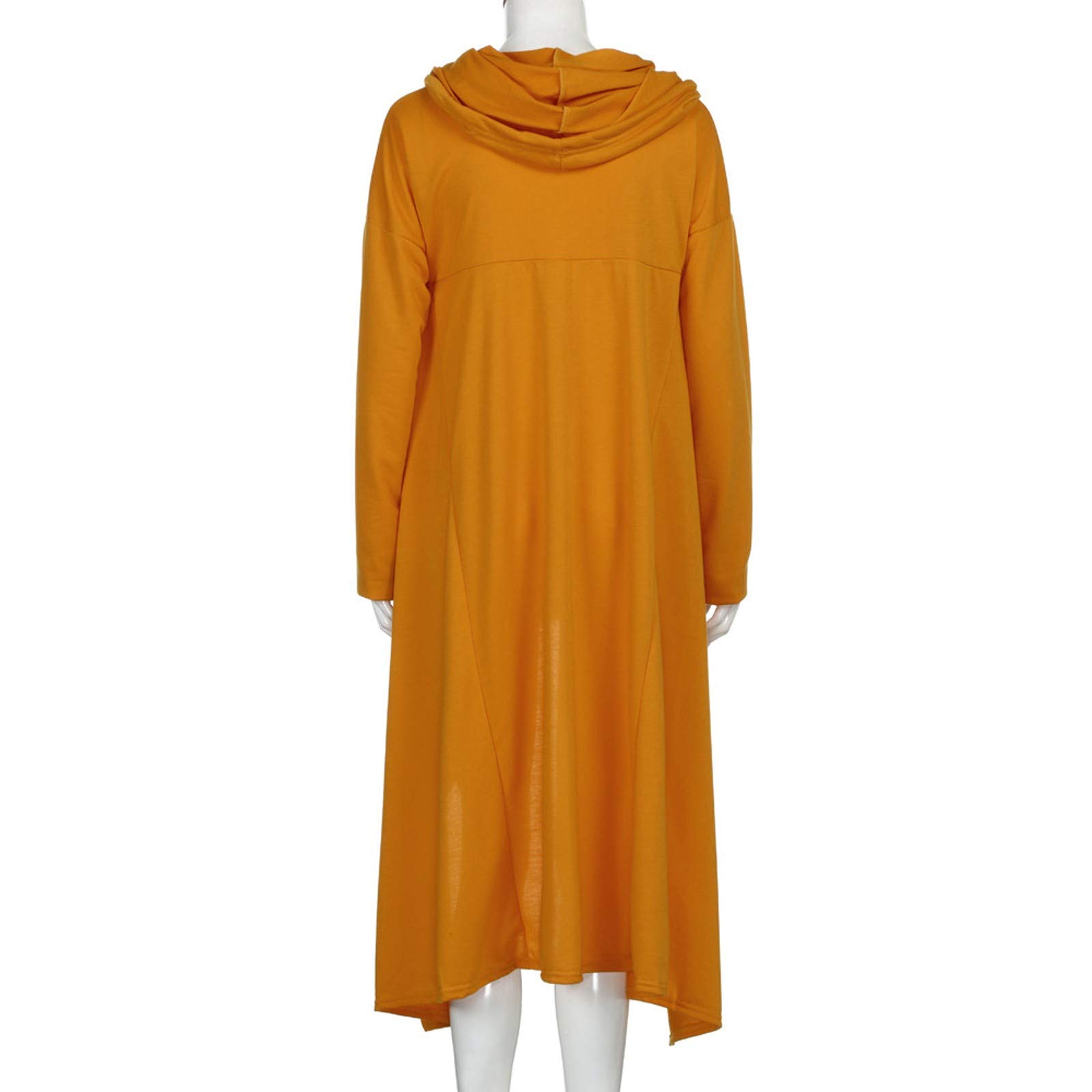 Plus Size Hoodie for Women - Loose Fit Long Hoodie with Irregular Hem & Shirt Pocket - Casual Tunic Top for Everyday Wear, Work & Travel
