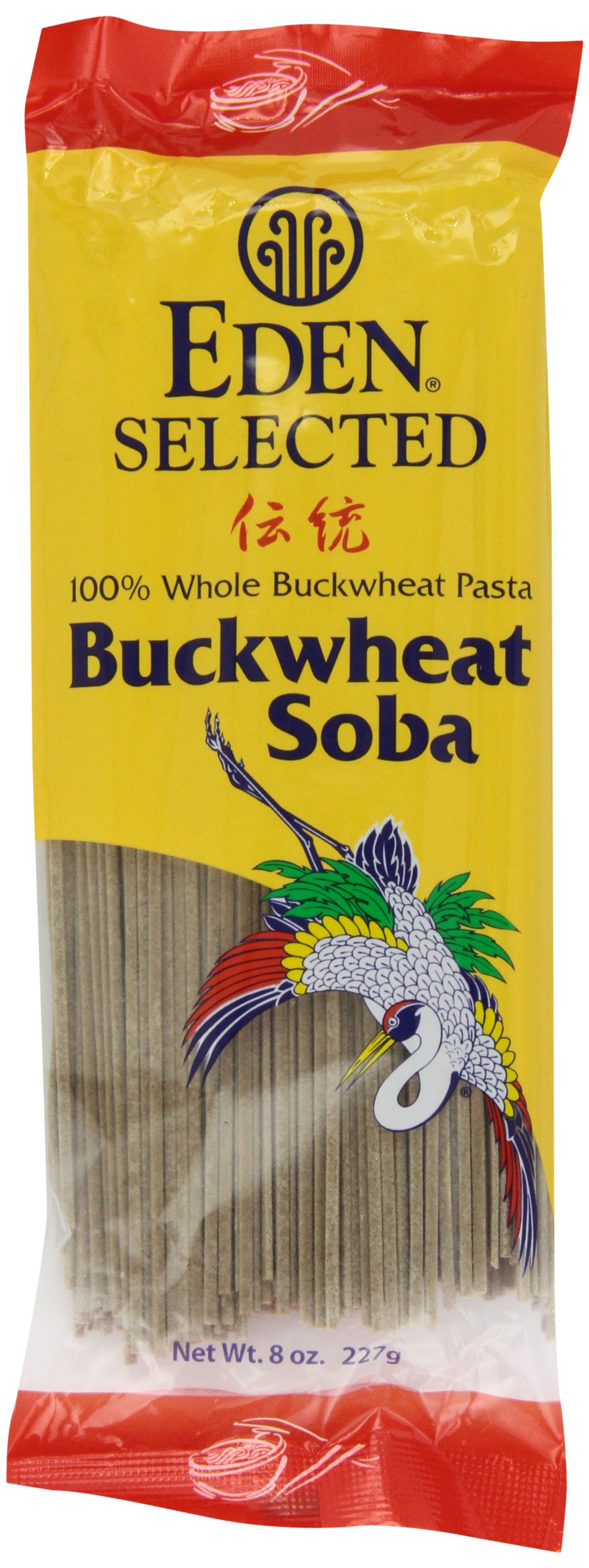 Organic 100% Whole Buckwheat Soba Noodles - 8oz Bags (Pack of 12) | Eden Selected | Gluten-Free Japanese Pasta for Ramen, Stir Fry & Cold Noodle Salads