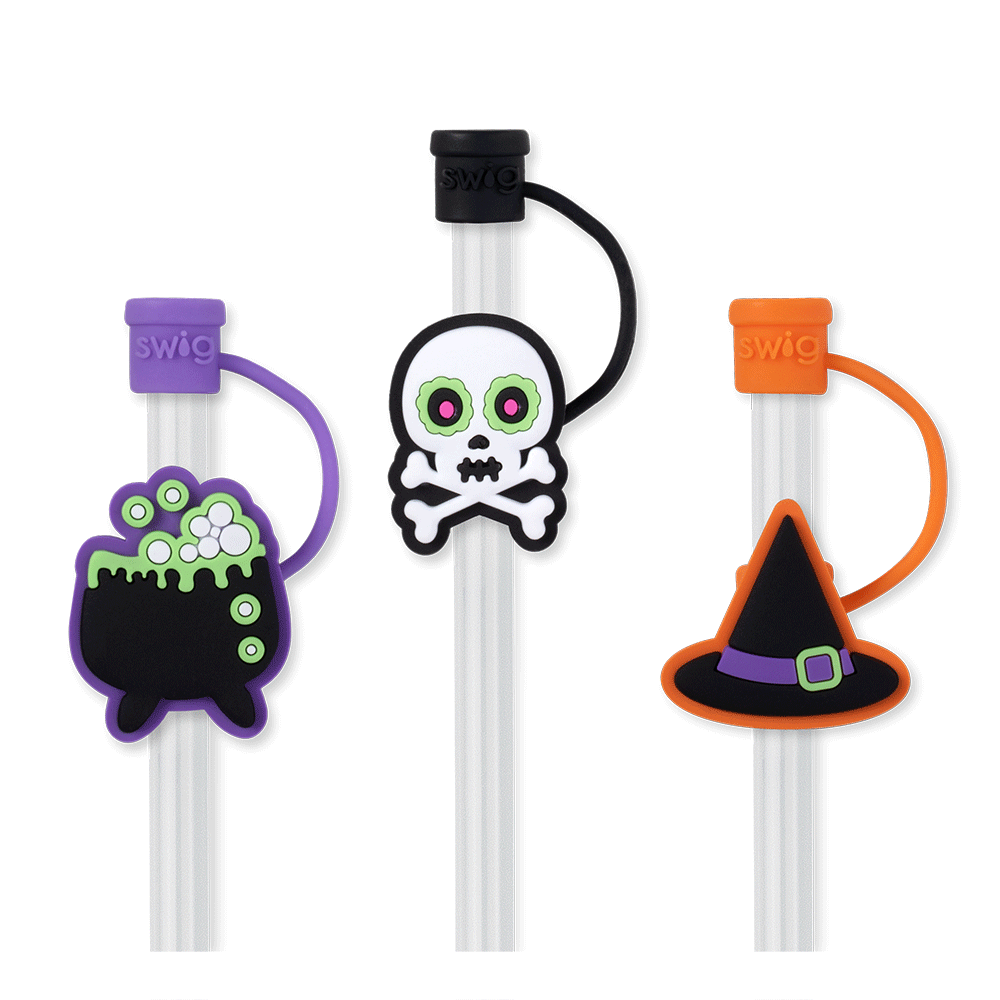 Halloween Witch Straw Topper Set - Spooky Party Decorations for Witch-Themed Halloween Drinks, Cups, and Cocktails - Perfect for Halloween Parties, Witch Costume Events, and Themed Celebrations