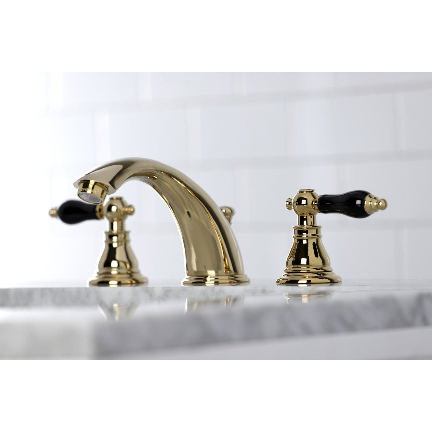 Duchess Two-Handle 3-Hole Widespread Bathroom Faucet with Pop-Up Drain - Brushed Nickel Deck Mount Sink Faucet for Bathroom Vanity & Powder Room