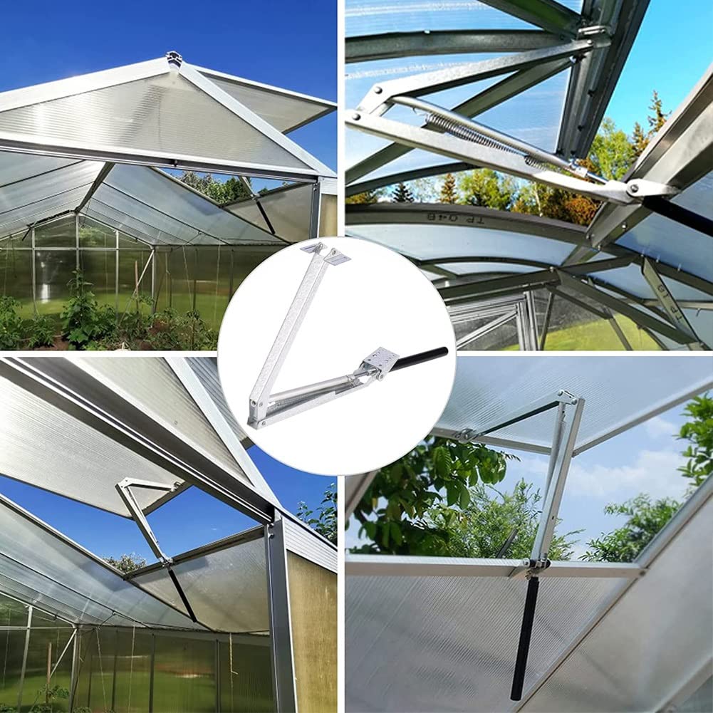 Automatic Greenhouse Vent Opener - 2Pcs Solar Heat Sensitive Temperature Controlled Window Opener with Single Spring, Lifts 7kg for Garden, Greenhouse & Plant Care (Ideal for Ventilation & Temperature Regulation)