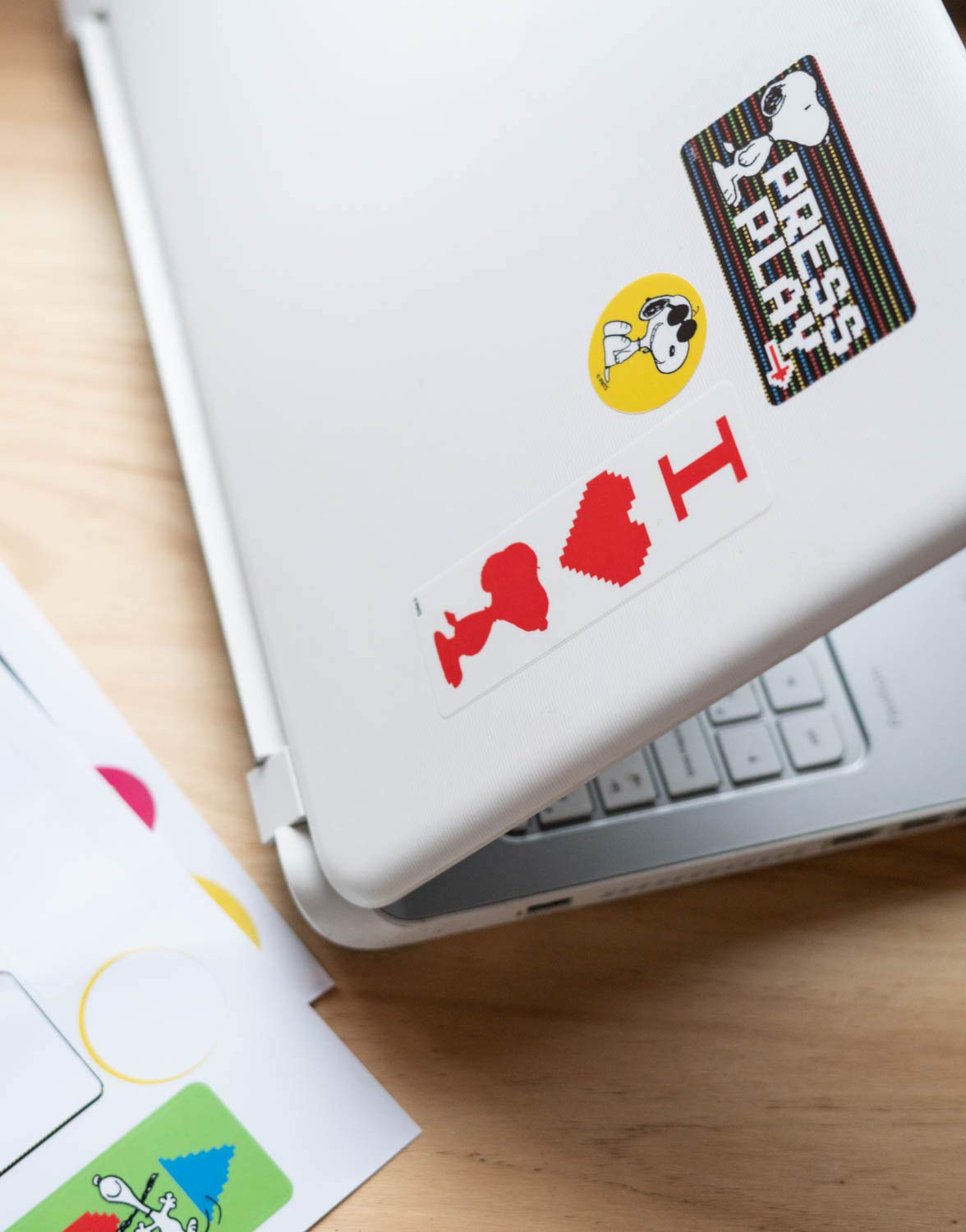 Erik Snoopy Gadget Decals - Waterproof Removable Vinyl Stickers for Laptop, Phone, Notebook | Cute Snoopy Stickers for Kids & Adults | Perfect for School, Office, Travel & DIY Projects