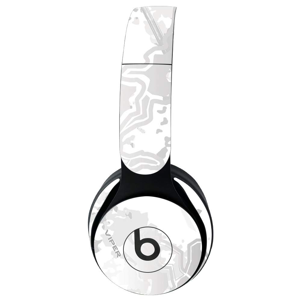MightySkins Vinyl Decal Wrap Cover for Beats Solo Pro Wireless Headphones - Viper Snow Design | Protective & Durable Skin | Easy to Apply, Remove & Change Styles | Made in USA | Perfect for Travel, Workouts & Personalization