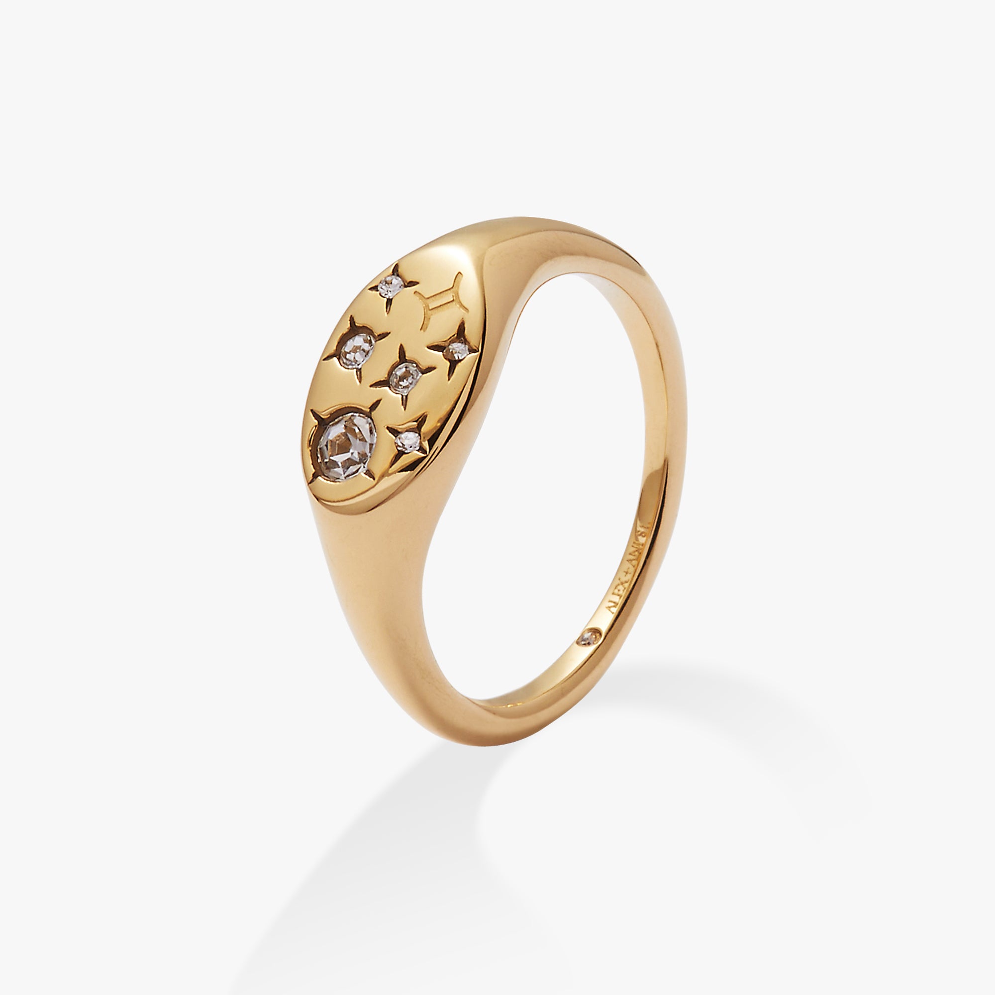 Gemini Zodiac Sign Ring for Women & Men - Sterling Silver Zodiac Jewelry - Perfect for Birthdays, Gifts & Astrology Lovers