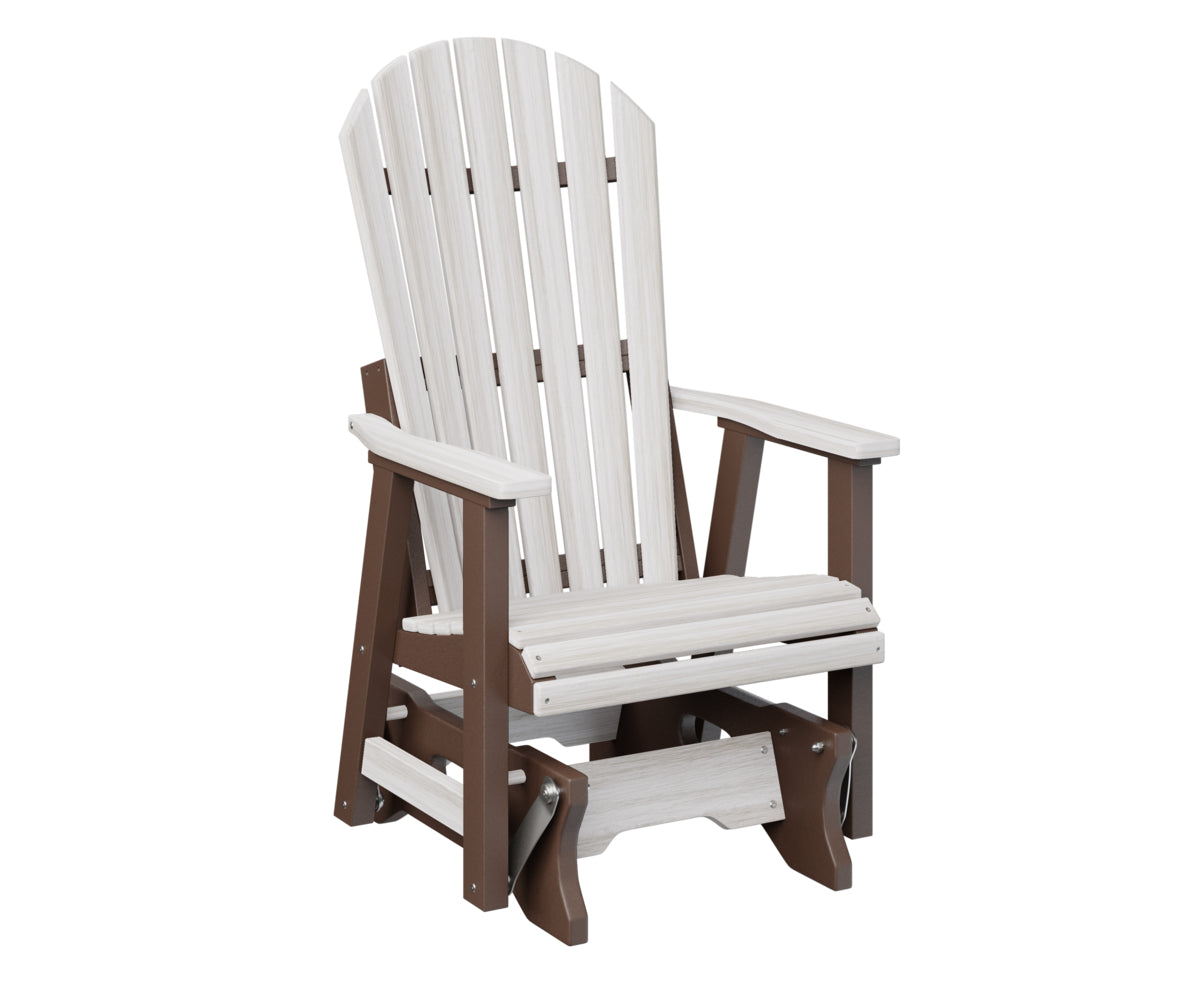 Berlin Gardens Comfo Back Single Glider - Outdoor Patio Rocking Chair with Ergonomic Support for Porch, Garden, or Deck Relaxation | Perfect for Reading, Lounging, and Enjoying Nature