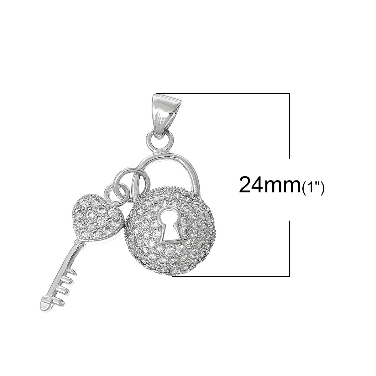 Sexy Sparkles Key to My Heart Charm Pendant Necklace - Romantic Gift for Her, Valentine's Day Jewelry, Anniversary Present for Girlfriend