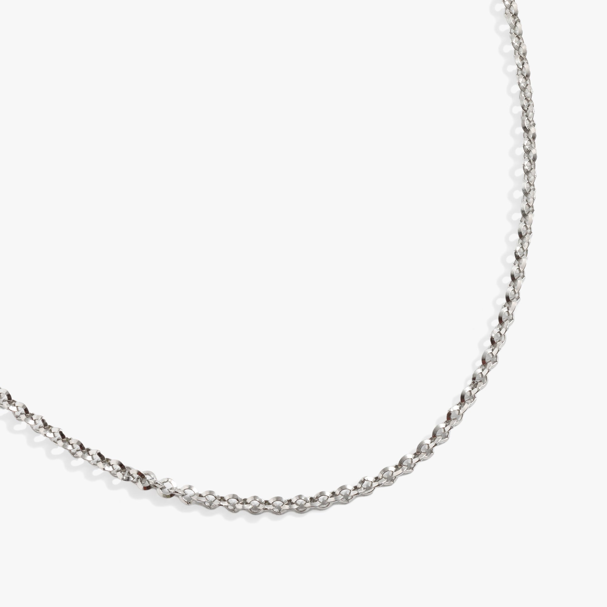 Faceted Rolo Charm & Layering Necklace for Women - Dainty Gold Plated Minimalist Jewelry - Perfect for Layering, Everyday Wear & Gift Giving
