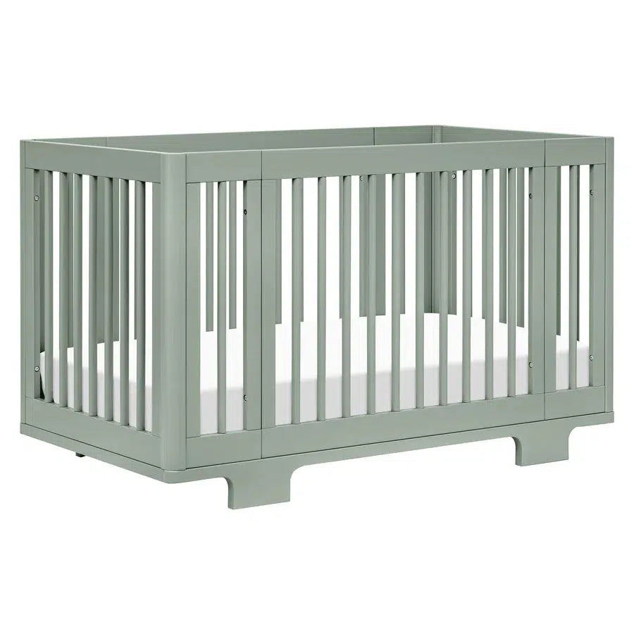 Babyletto Yuzu 8-in-1 Convertible Crib in Light Sage - Modern Nursery Furniture for Newborn to Toddler Bed | Safe, Stylish & Space-Saving Baby Crib for Small Nursery Rooms