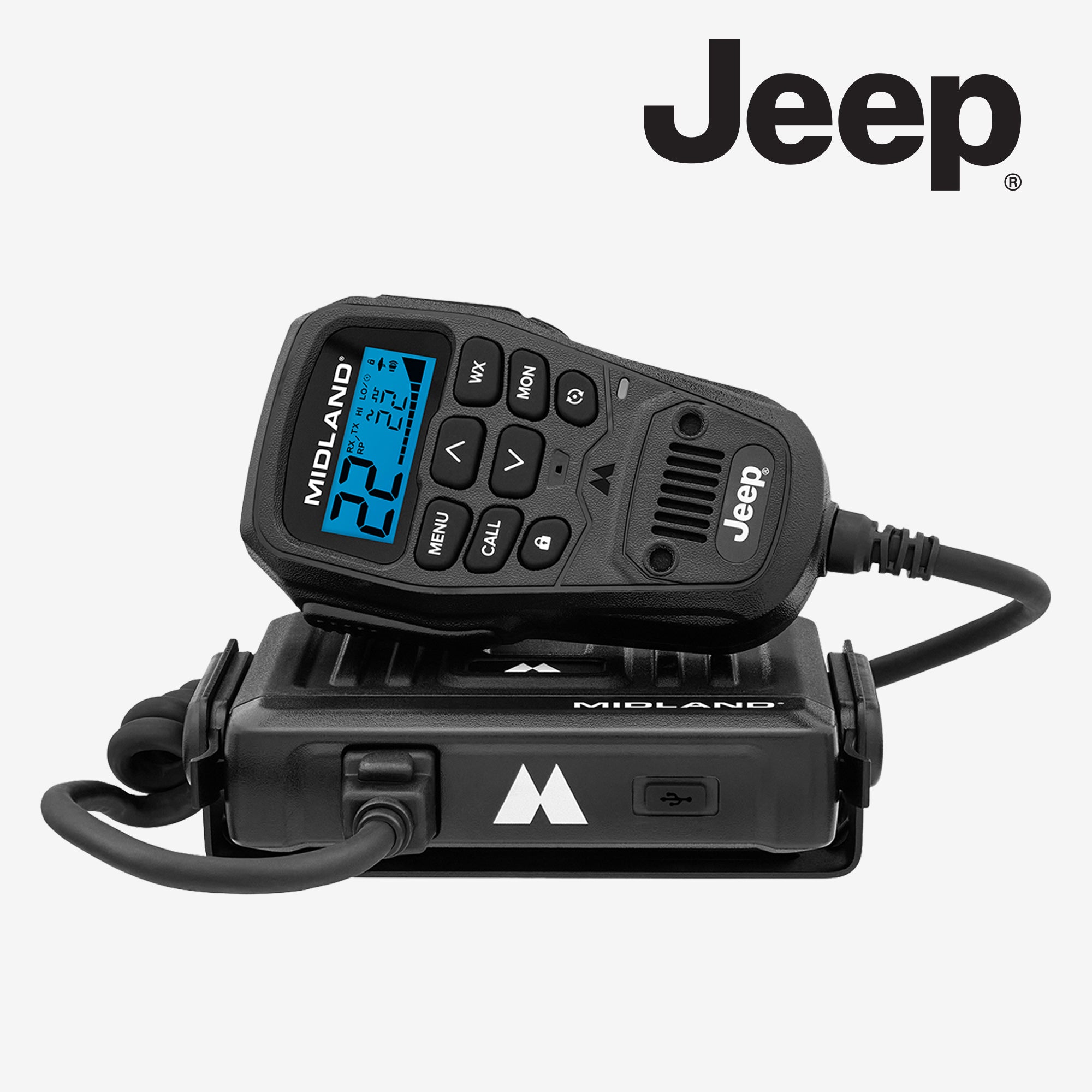 MXT275 MicroMobile® Jeep® GMRS 15 Watt Two-Way Radio - Long Range Communication for Off-Roading, Camping & Emergency Preparedness | MXT275J